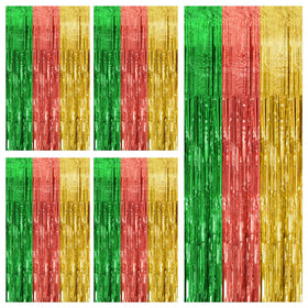 Bomsi Hawaii backdrop foils set on wall for vibrant photo booth backdrops.