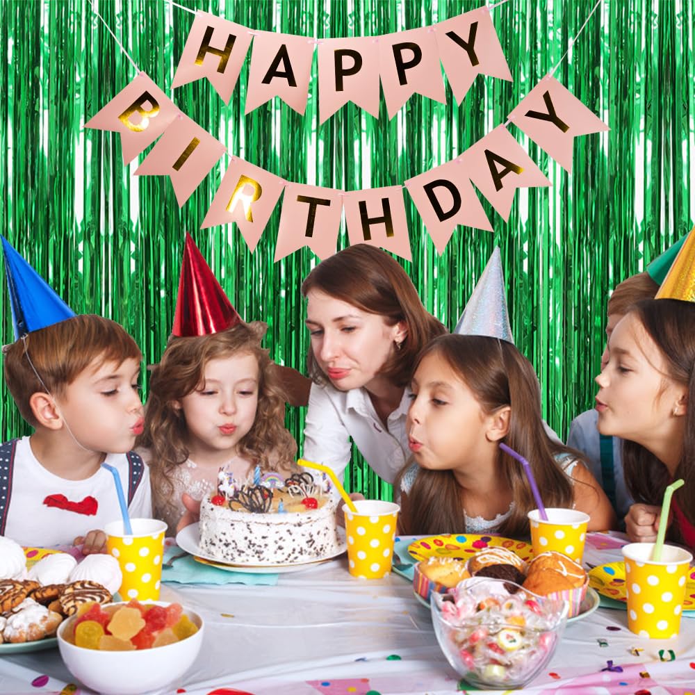BOMSI holiday-themed green backdrop ideal for Christmas and St Patrick's Day.
