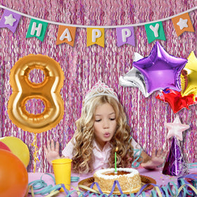 BOMSI holiday event fringe curtain decor for celebrations and parties