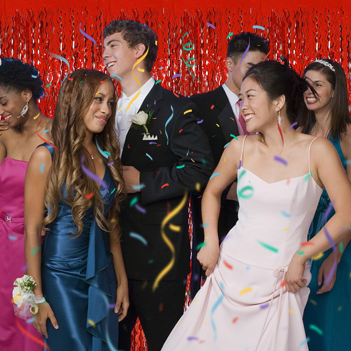 BOMSI party decor curtains suitable for doors, walls, and tabletops to set mood.