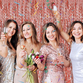 BOMSI party photo booth prop creates memorable, shiny moments.