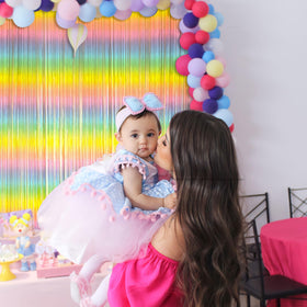 BOMSI gem-toned fringe curtains suit birthdays, weddings, and holidays
