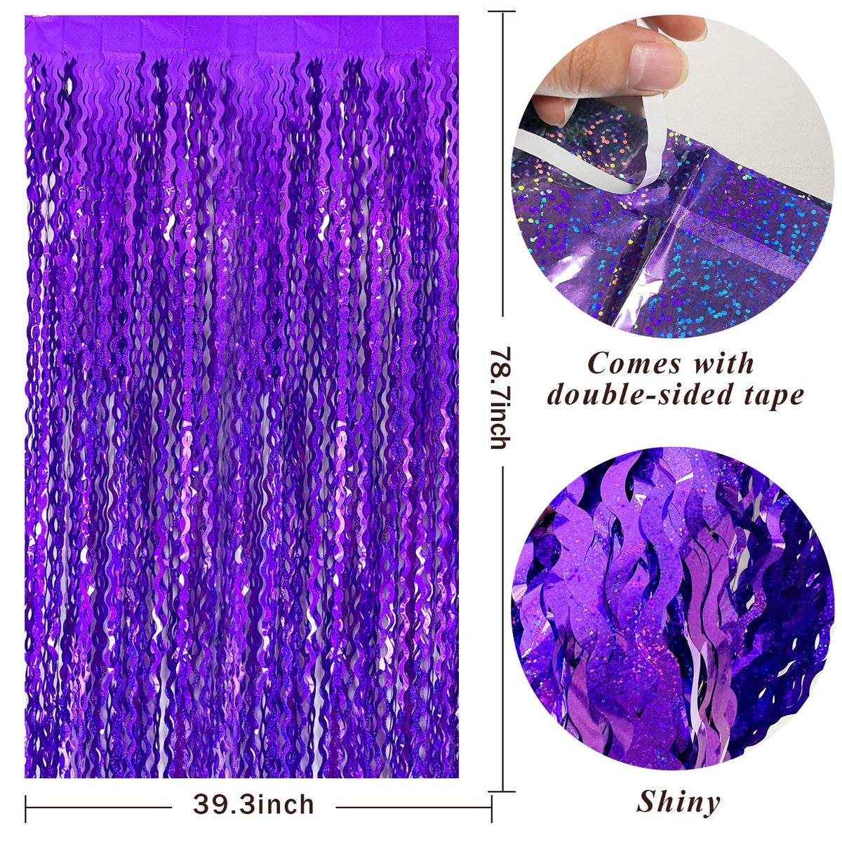BOMSI sequin backdrop 5-pack provides versatile length for walls and doors