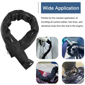 Bonbo trolling motor cable management sleeve example for orderly wiring