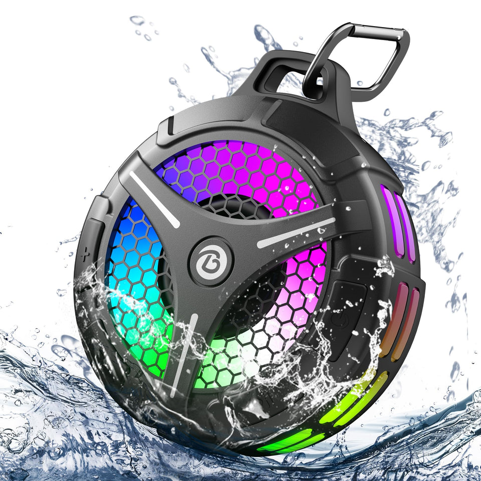 bondidea speaker front view showing controls and clear sound benefit