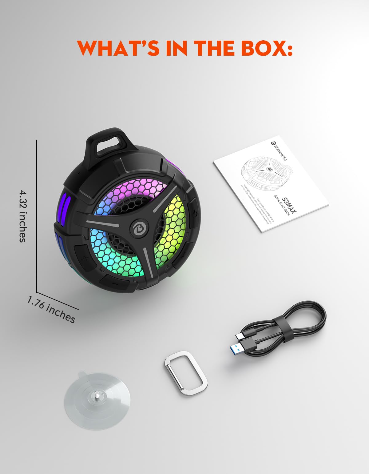 bondidea two speakers paired in TWS for wider stereo sound