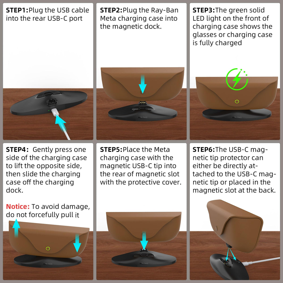 BonFook HiBloks cable-free desk setup reduces clutter