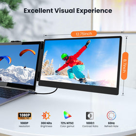 Bonitooys 1080p FHD display delivers crisp visuals for work tasks