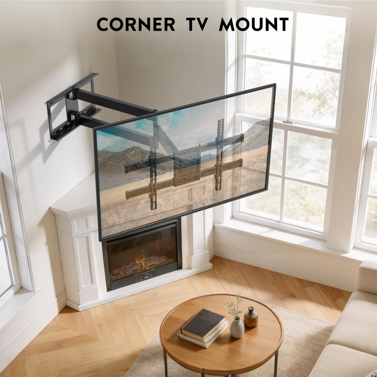 Bontec retractable arm creates a clean look when not in use.