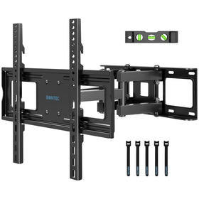 BONTEC front view of mounted TV showing slim profile and clean look