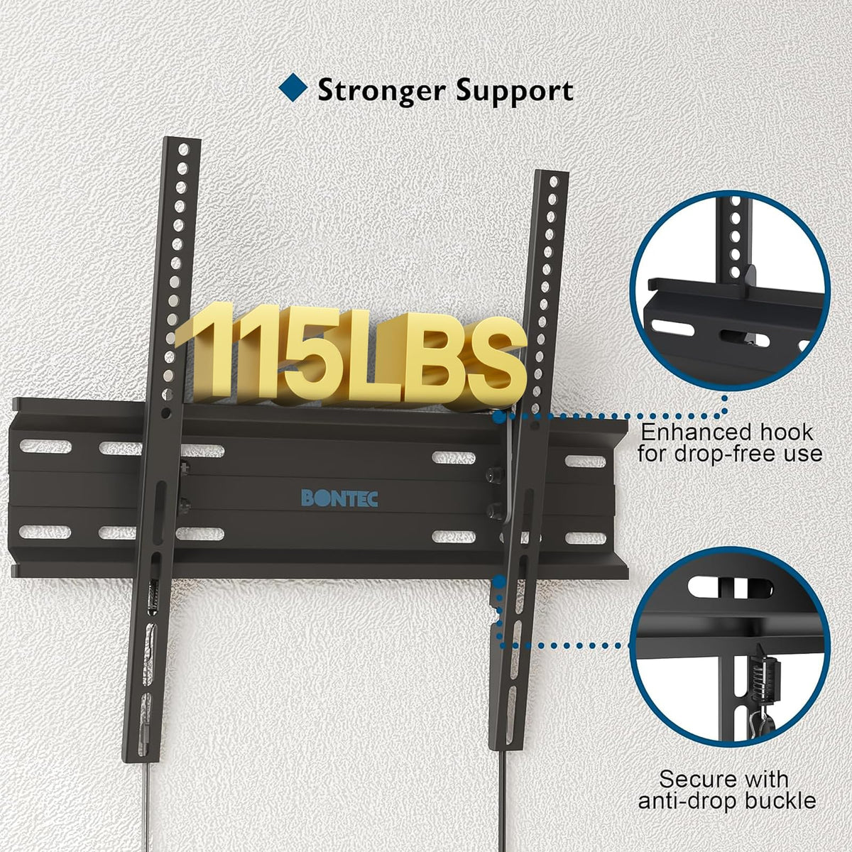 BONTEC installation kit with bolts and level for faster DIY setup benefit