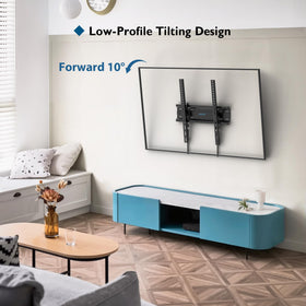 BONTEC side profile of mounted TV demonstrating low-profile 1.18 inch benefit