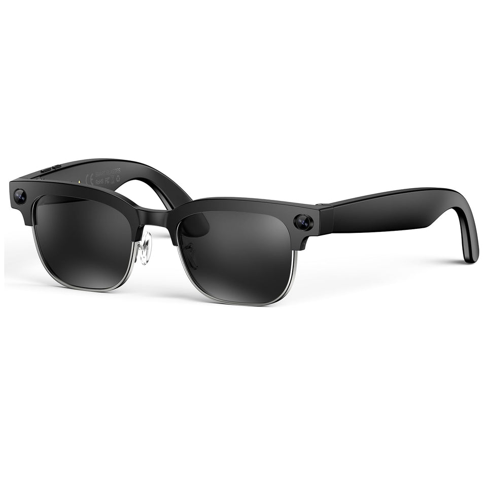 BooaBei AI Smart Glasses with 8MP camera capturing sharp outdoor footage
