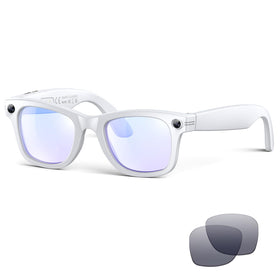 BooaBei AI Smart Glasses camera 8MP 2K for crisp travel photos.
