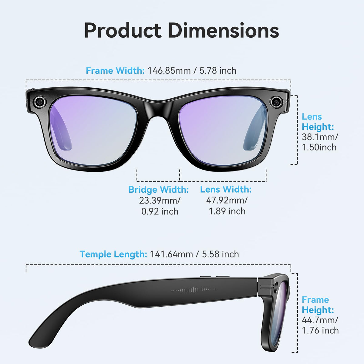 BooaBei AI Smart Glasses ergonomic fit for comfort during outdoor activities.