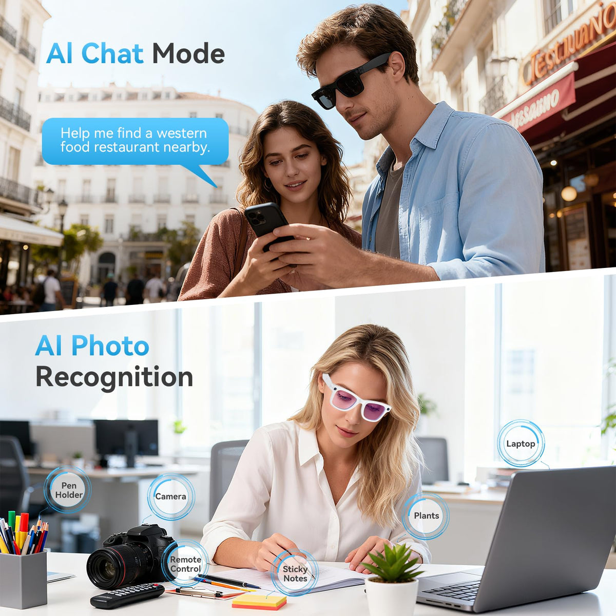 BooaBei AI photo recognition analyzes captured images with app and audio insights.