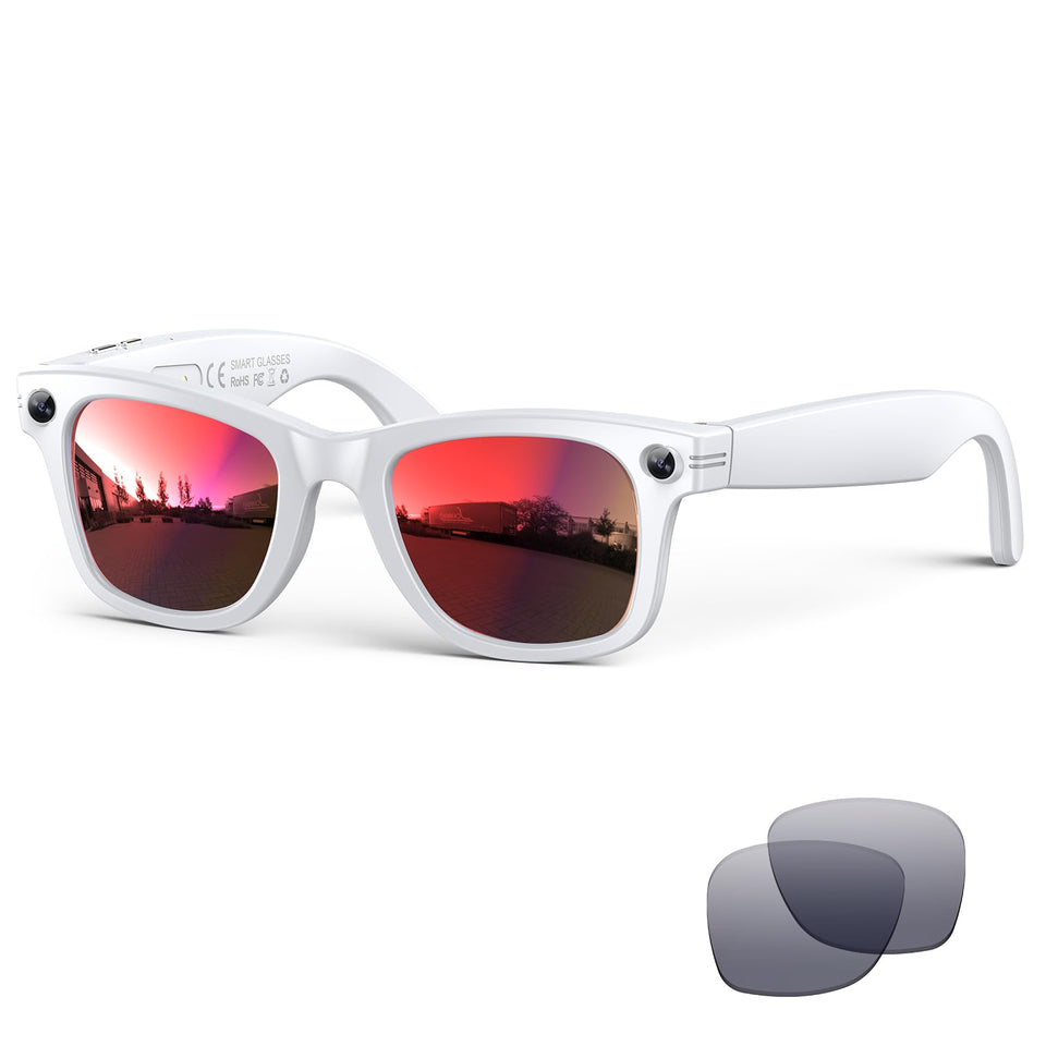 BooaBei AI smart glasses with 8MP camera for crisp on-the-go photos.