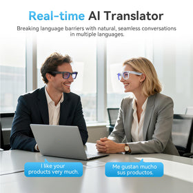 BooaBei AI smart glasses recognize scenes and guide you via app.