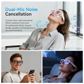 BooaBei glasses provide immersive wireless audio for calls and media.