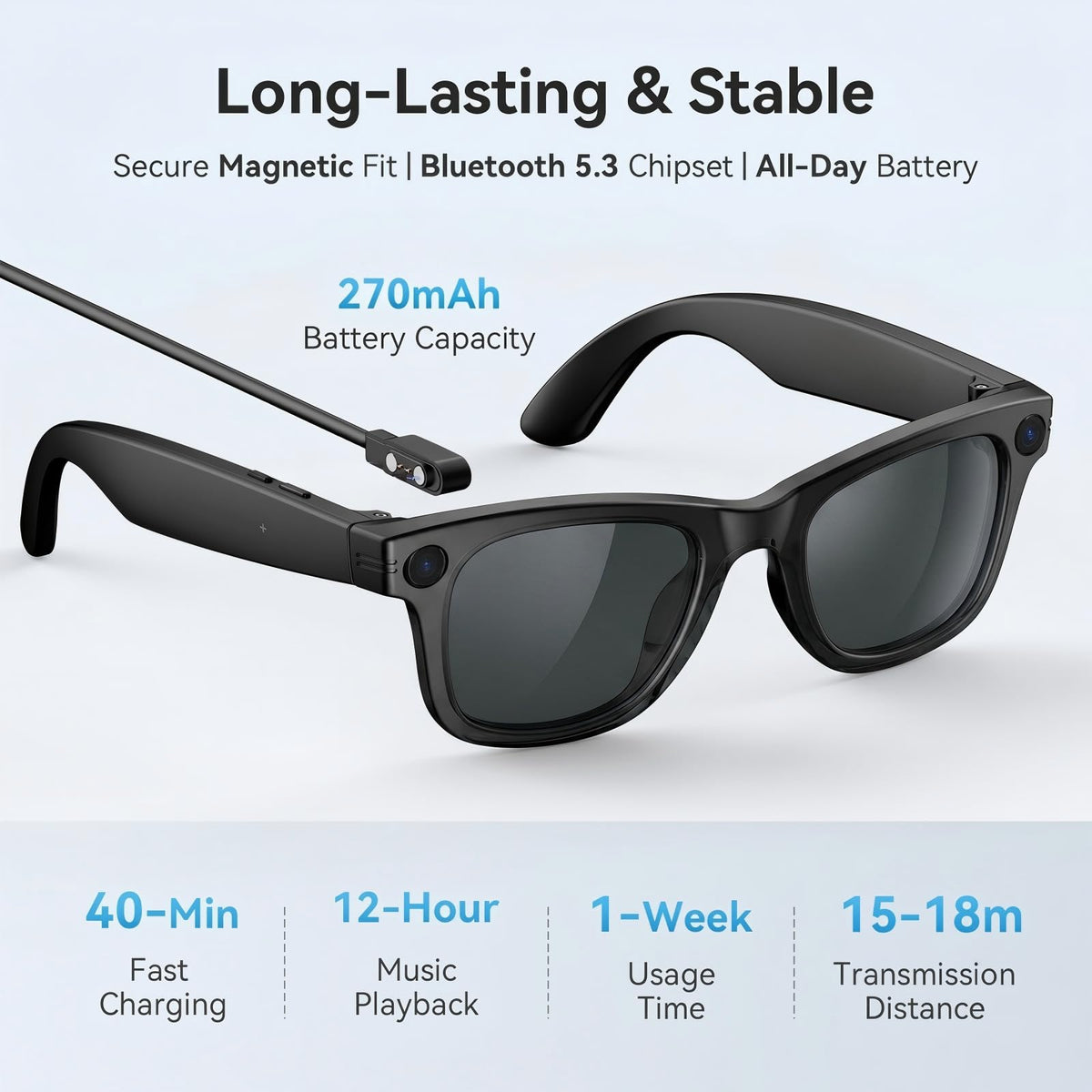 BooaBei removable blue-light lenses reduce eye strain during work tasks.