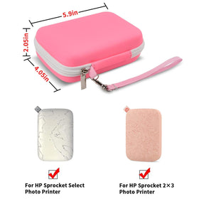 Elastic strap keeps the Boobowl Case printer steady during transport