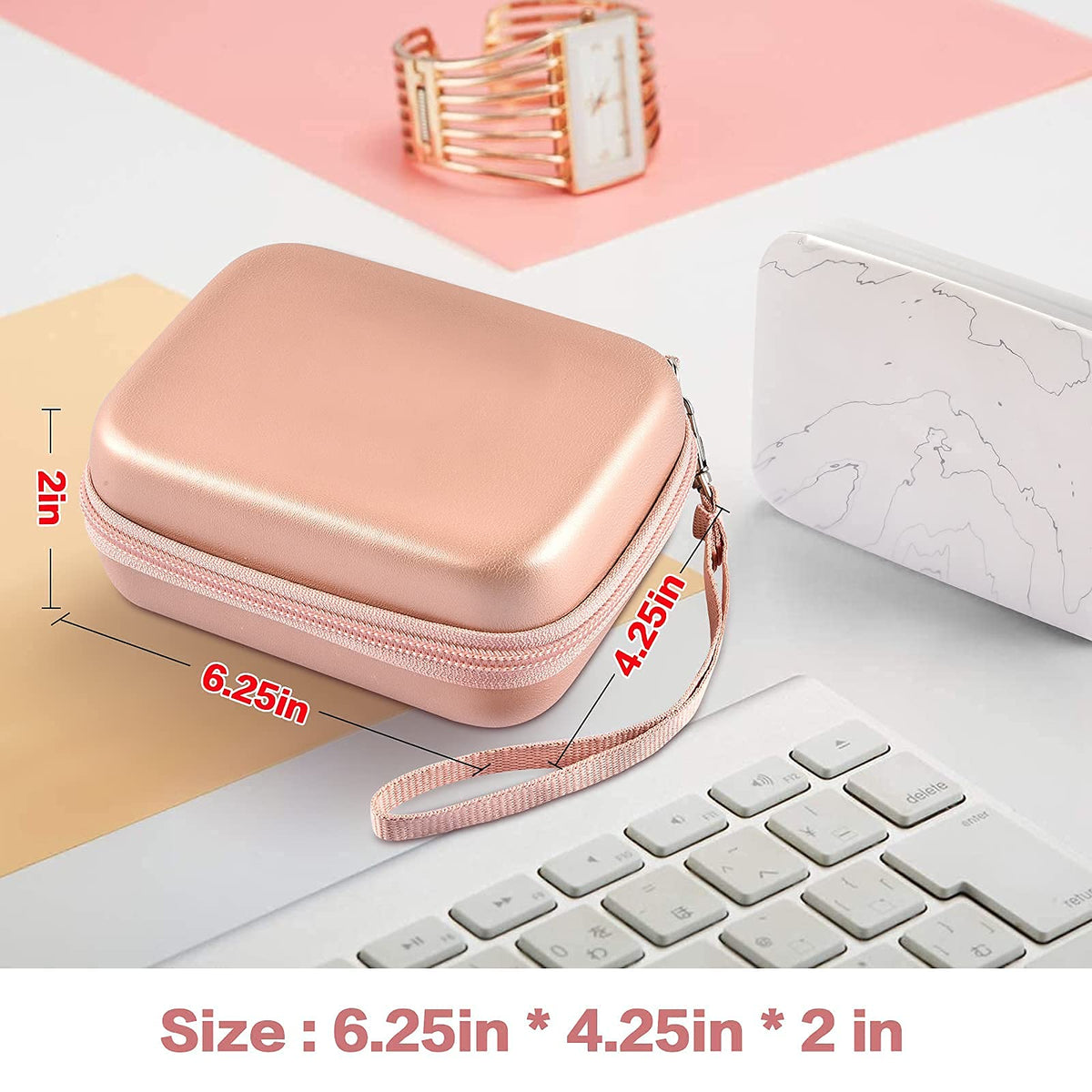 Boobowl HP Sprocket case, rose gold color options.