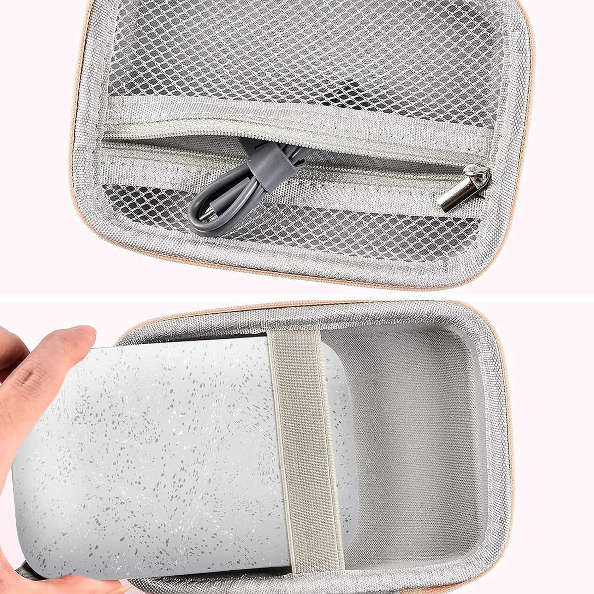 Boobowl HP Sprocket case, compact size ideal for travel.