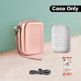 Boobowl HP Sprocket case, elastic bands secure printer during transport.