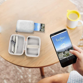 Boobowl HP Sprocket case, hand strap for grab-and-go.