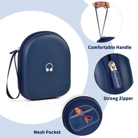 Boobowl headphone case includes a mesh pocket for cables and accessories