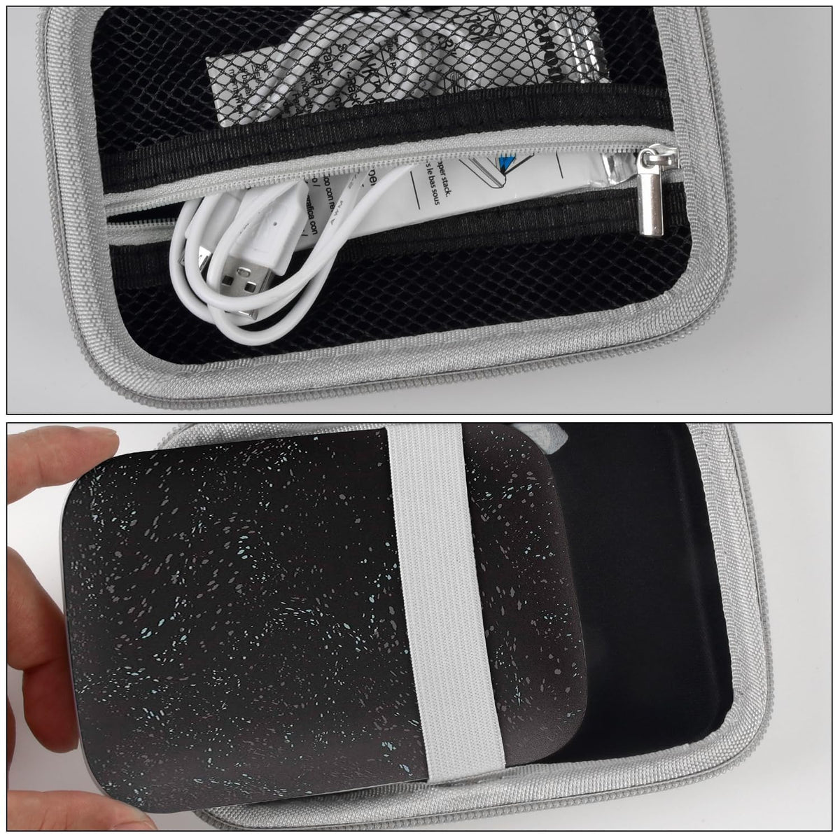 Compact, slim design fits easily in bags for everyday use.