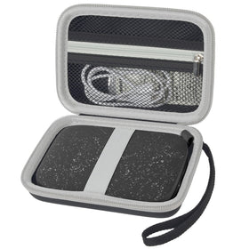 Boobowl HP Sprocket case front view protects portable printer during travel.