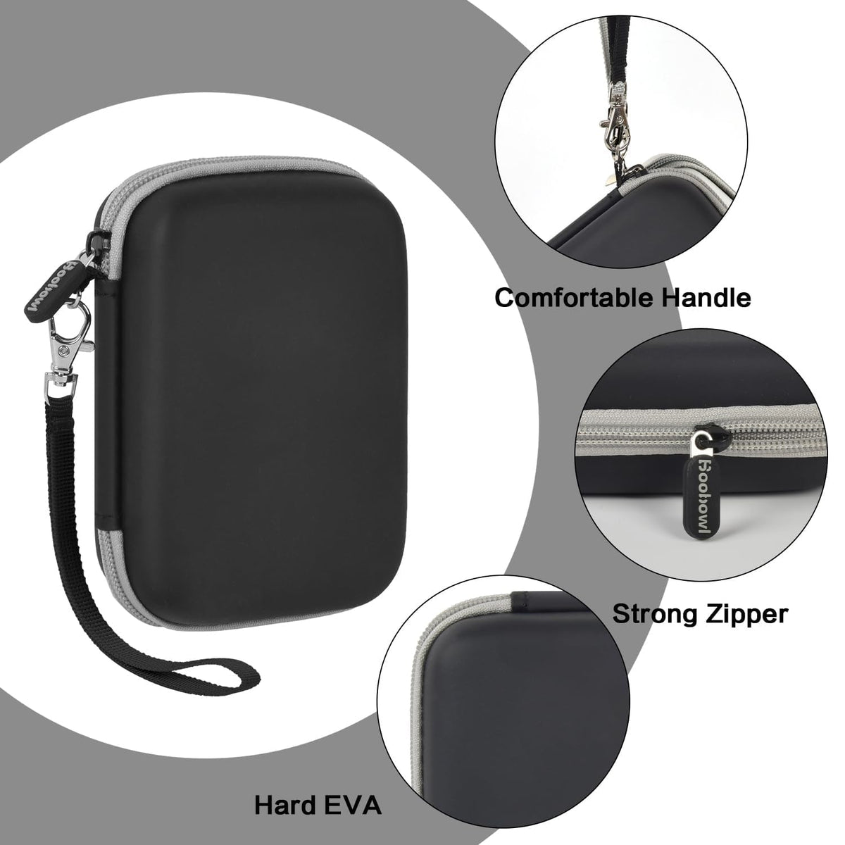 Hand strap enables grab-and-go convenience during outdoor sessions.