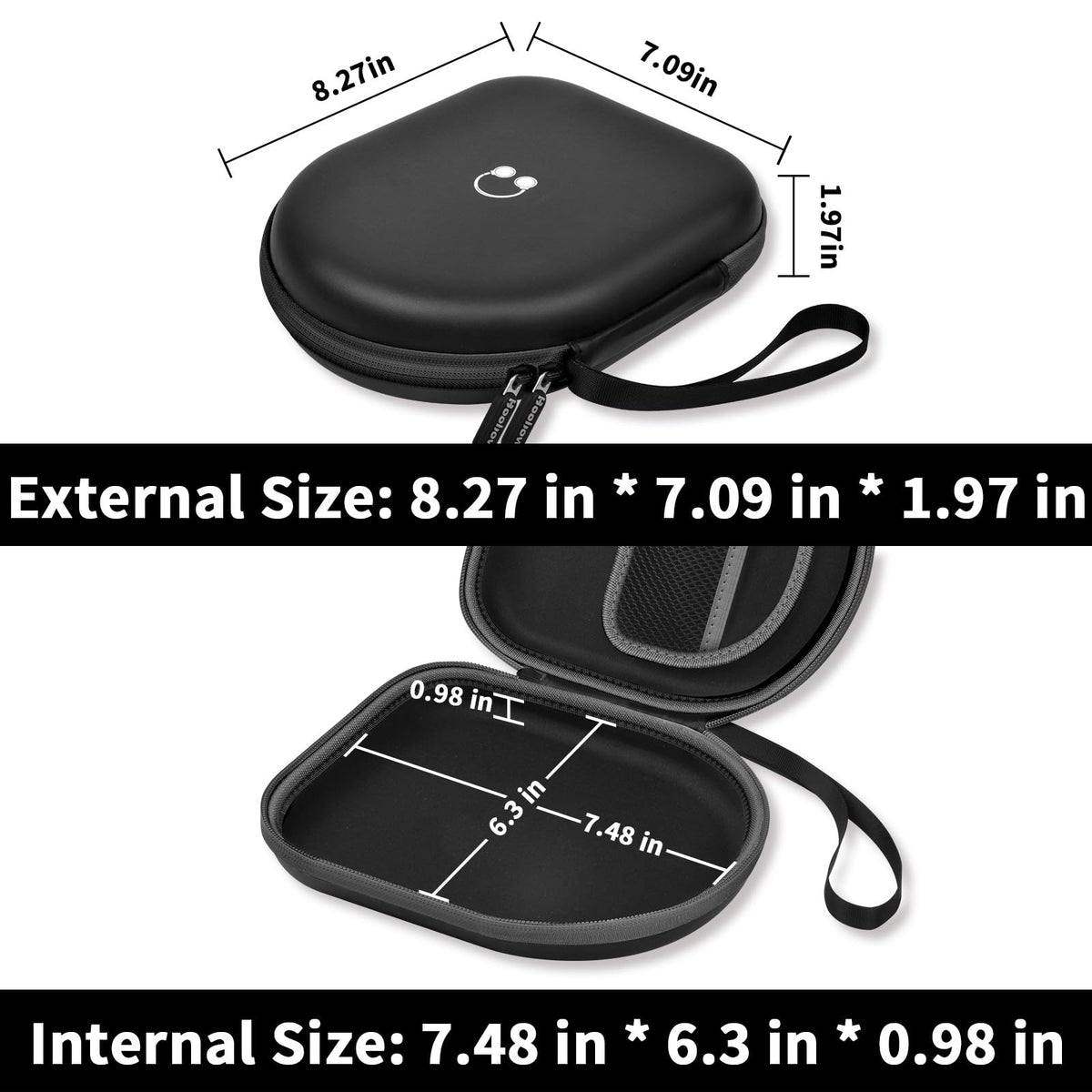 Boobowl JBL Tune case interior with soft velvet lining protects against scratches.