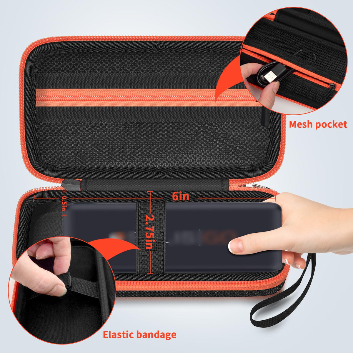 Boobowl Solis Go case contents organizer for cables and chargers