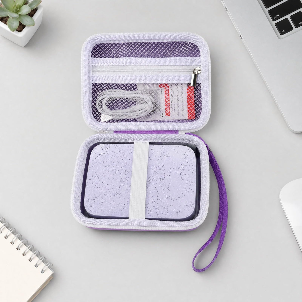 Boobowl Sprocket case purple color adds style on trips.