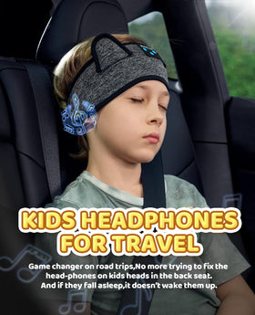 Boodlab Kids Headband Headphones adjustable headband fits growing kids.