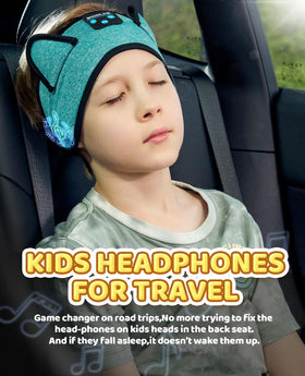Boodlab Kids Headband soft cushions for gentle ear contact.