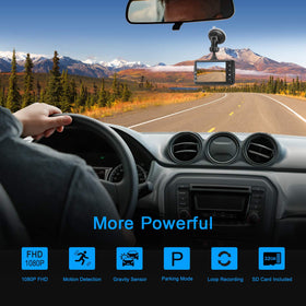 BOOGIIO 3-inch IPS display playing footage for easy playback and monitoring