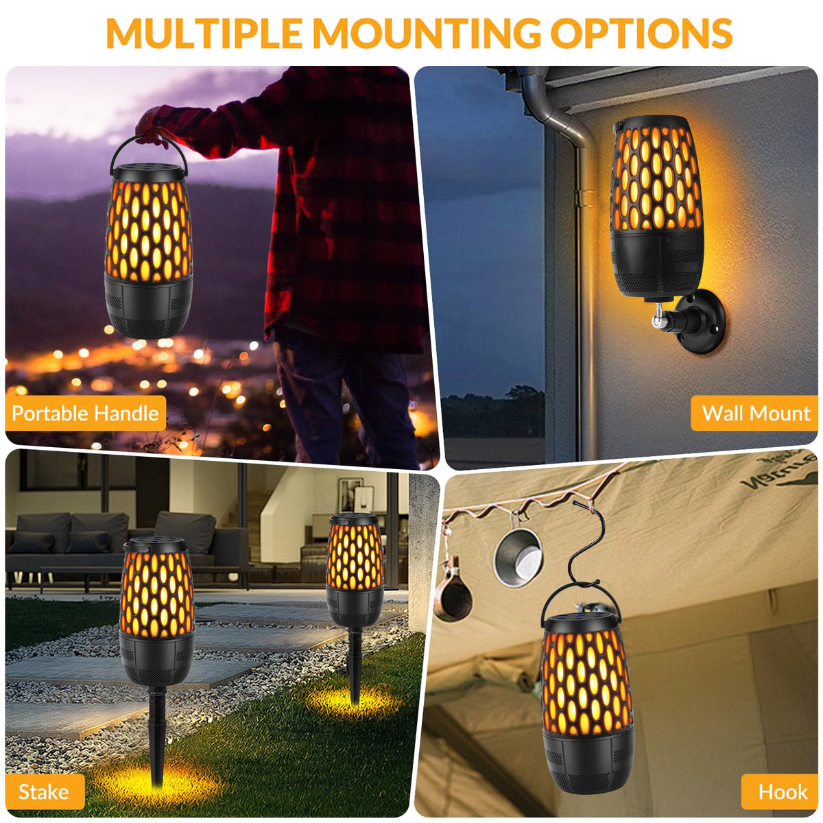 Boopp seven-mode-light-show creates dynamic visuals synchronized with music.