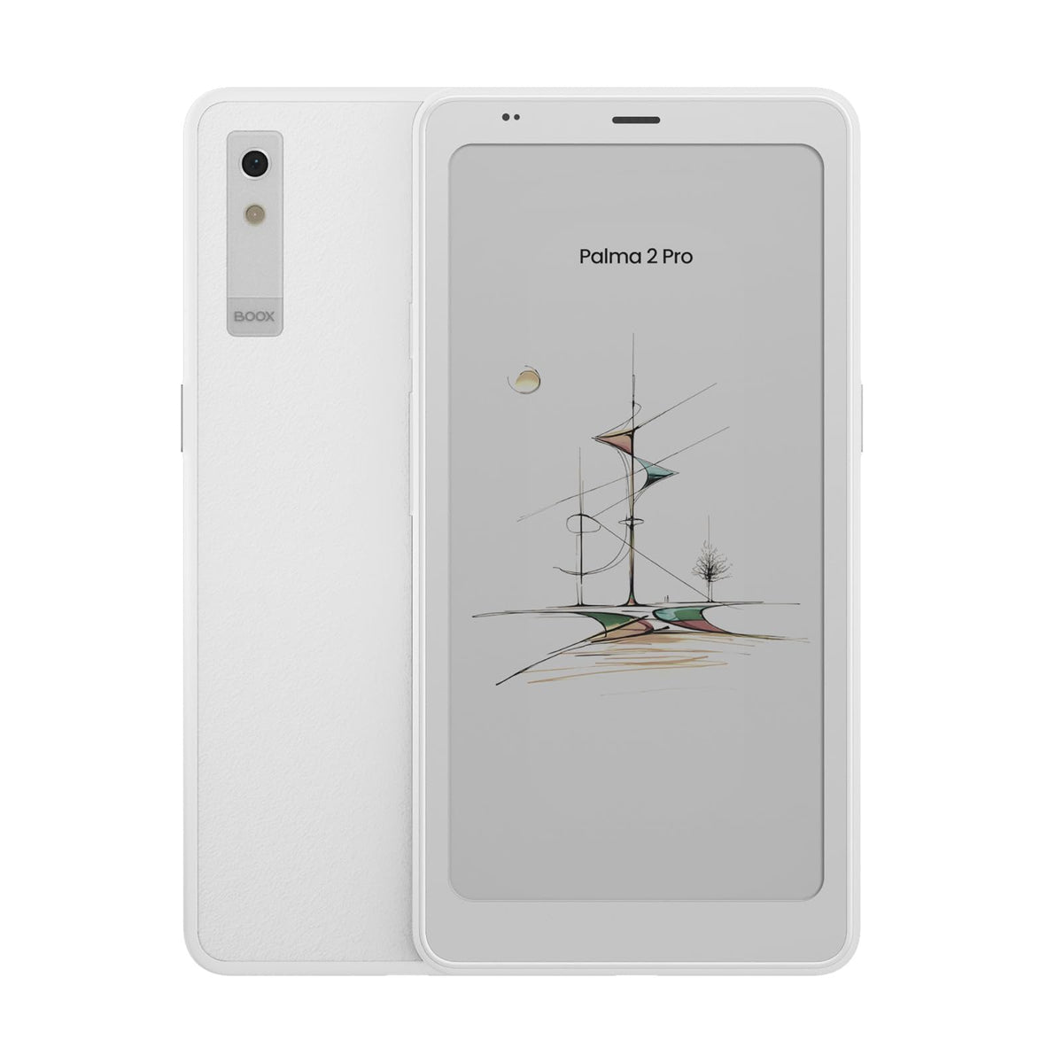 BOOX Palma 2 Pro front view, portable reading on the go.