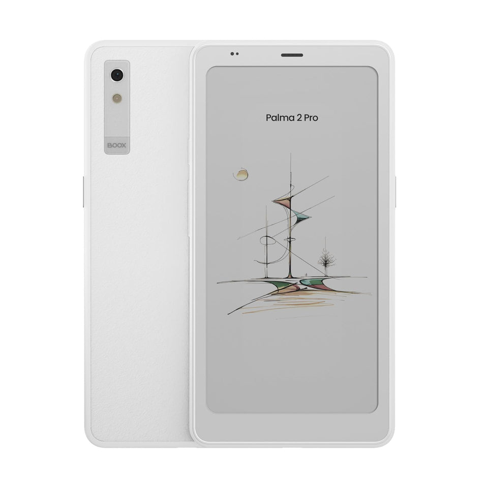 BOOX Palma 2 Pro front view, portable reading on the go.