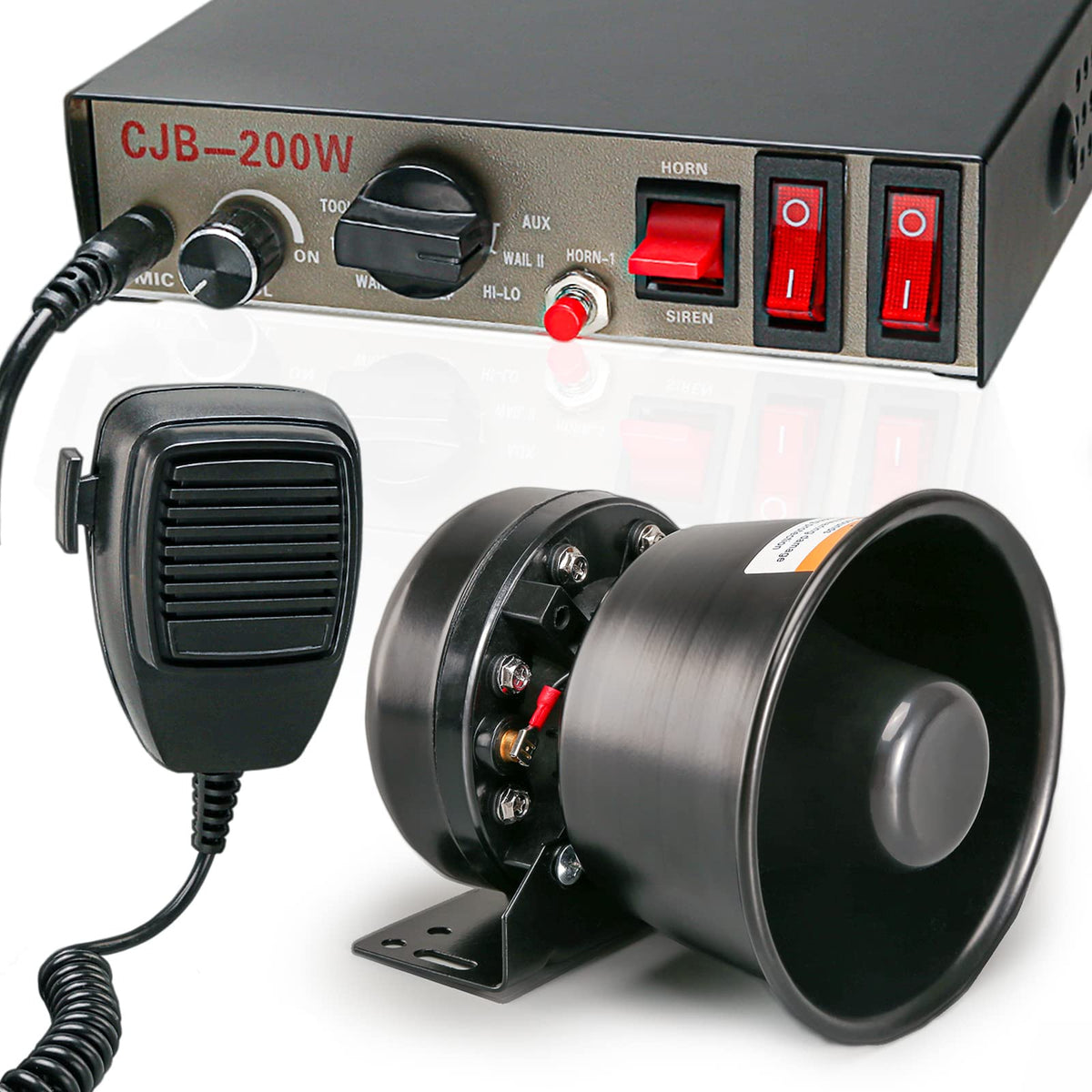 BooYu front panel black steel speaker showing controls and benefit of durable mounting