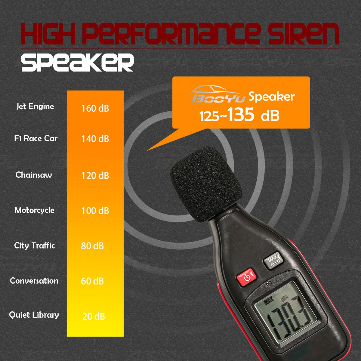 BooYu side profile showing ultra-thin 2-1/8 inch speaker depth advantage