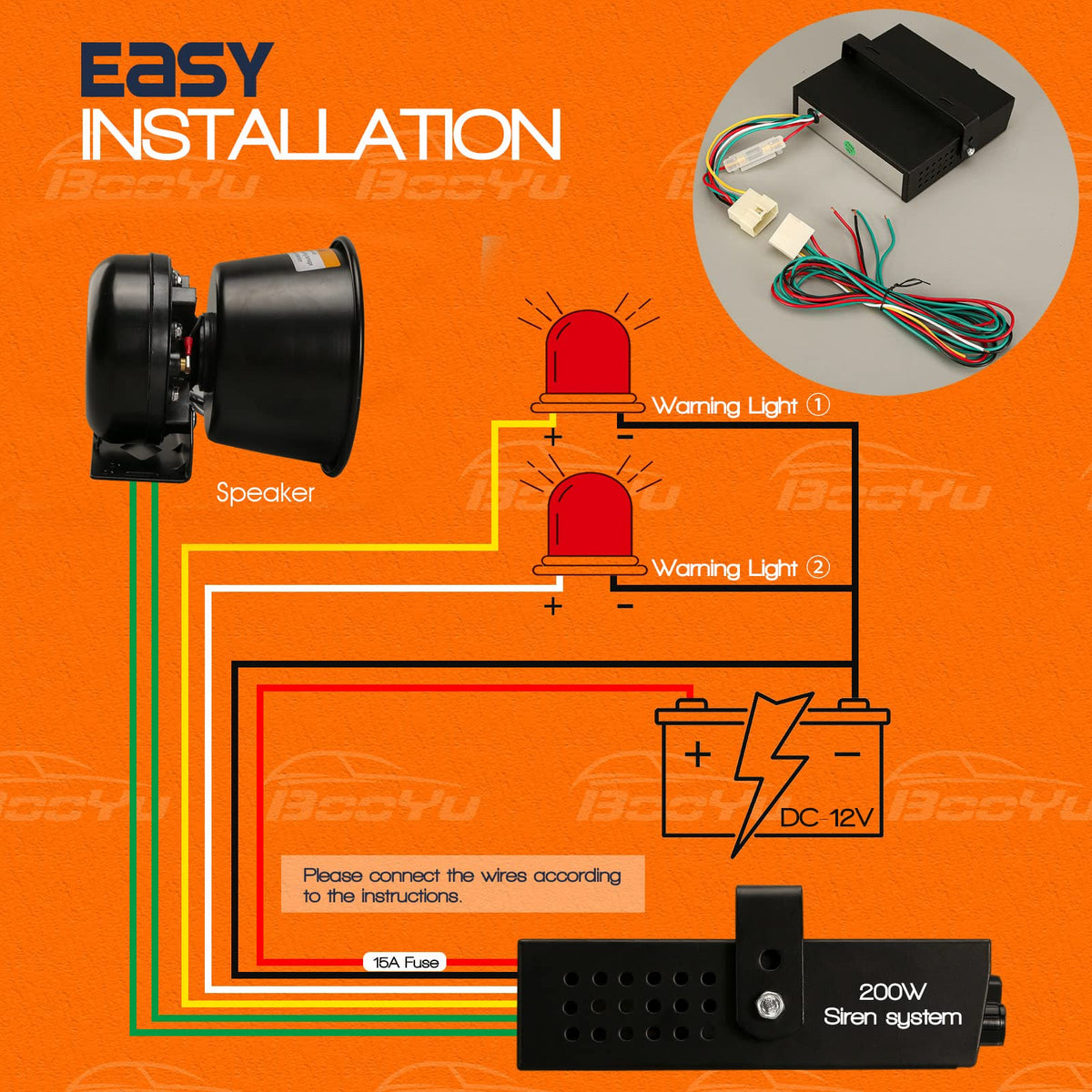 BooYu housing close detail showing IP66 seal for water and dust protection