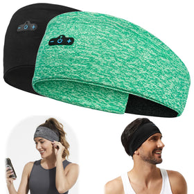BORAYDA front view of paired headbands showing fabric and sleek design, comfortable fit