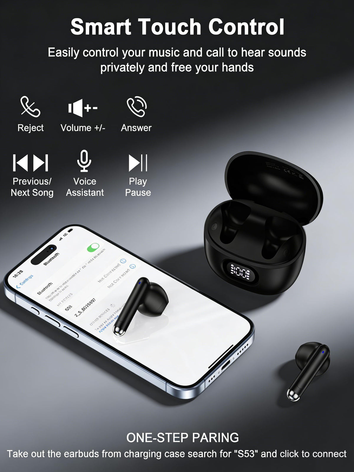 Bordsek earbuds in ear on runner, secure fit and sweat resistance