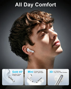 Bordsek earbuds in ear during run, demonstrating secure fit and comfort while active
