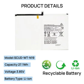 SCUD-WT-N19 battery chip with safety features protecting the tablet