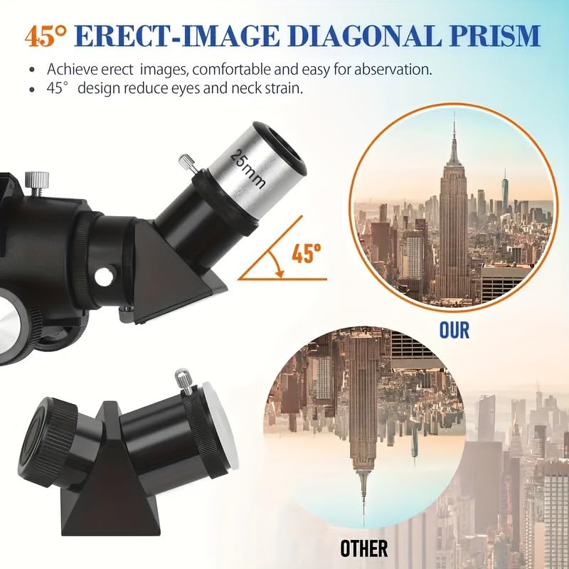 BORWOLF 25mm eyepiece for crisp, bright lunar and planetary views